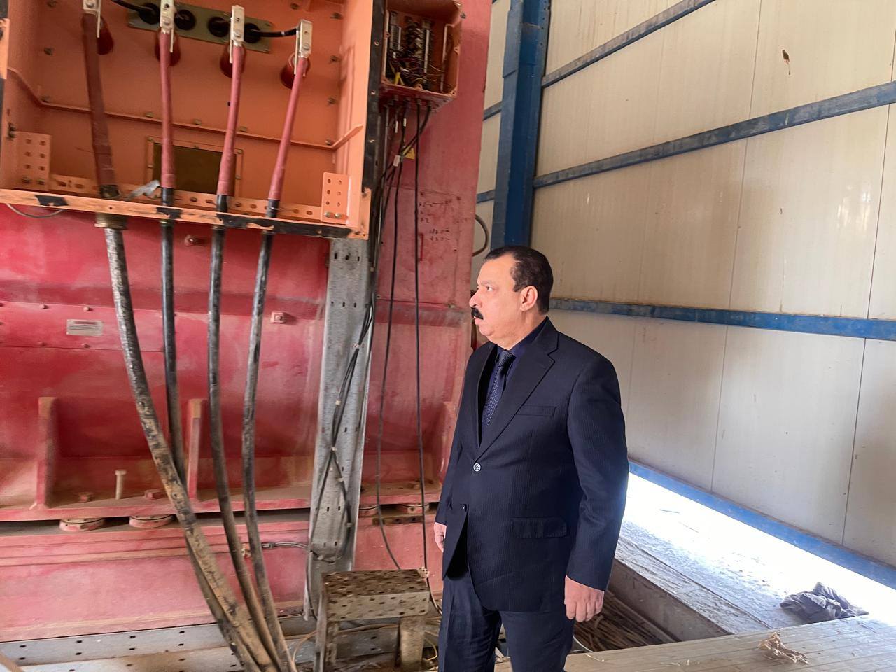 المدير العام يزور محطة توليد الكهرباء في الشركة العامة للصناعات الفولاذية
